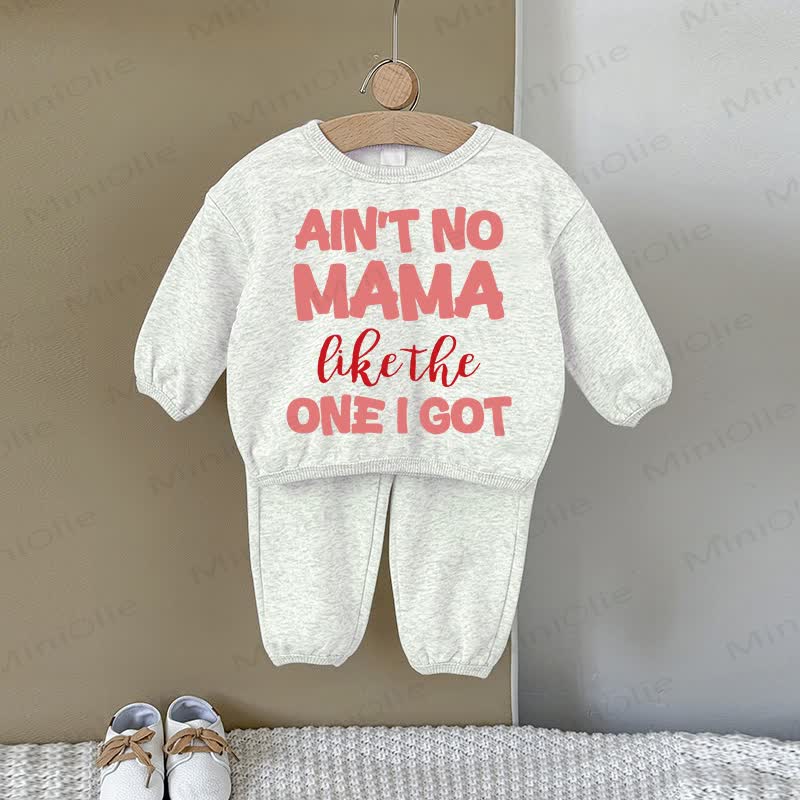 AIN'T NO MAMA LIKE THE ONE I GOT Baby Gray Sweatshirt 2-piece Set - Gray - 2-3T - image 1