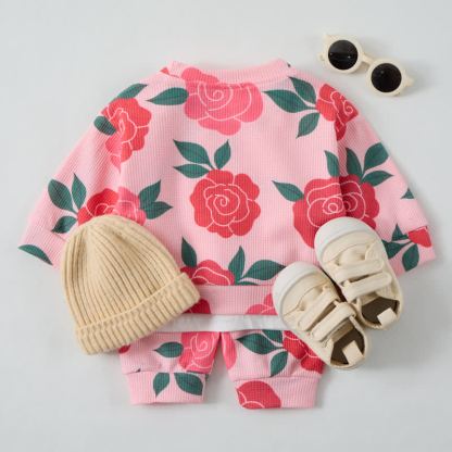 Baby Rose Pink Waffle 2-piece Set - image 3