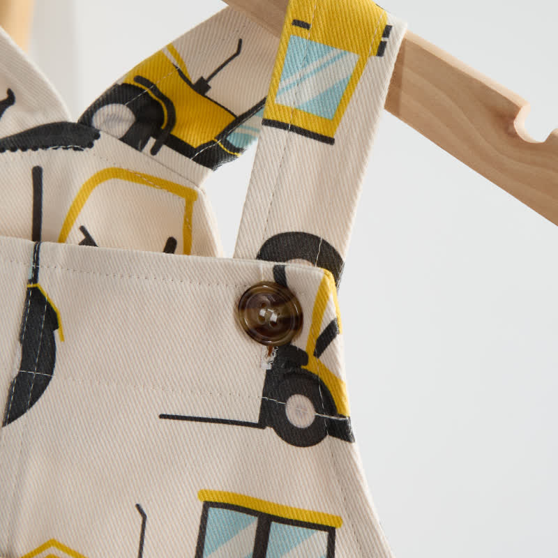 Baby Excavator Beige Overalls - image 5