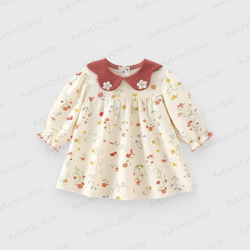 Baby Toddler Girl Flower Animal Dress - Light Yellow Flower - 8Y - image 3