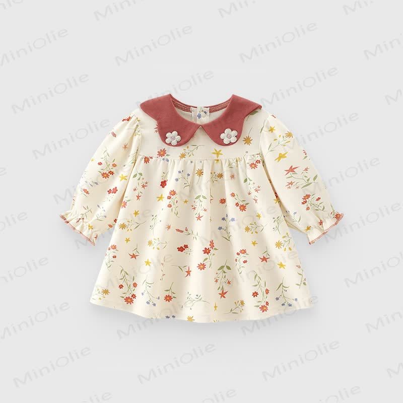 Baby Toddler Girl Flower Animal Dress - Light Yellow Flower - 8Y - image 3