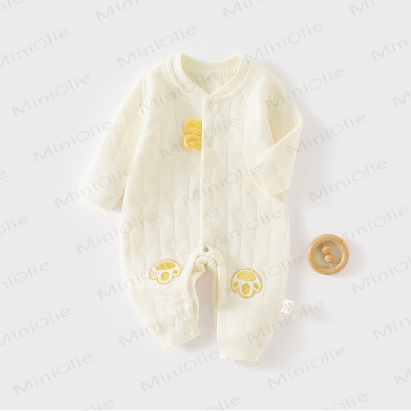 Baby Paw Pajamas Romper - Yellow - 2-3T - image 3