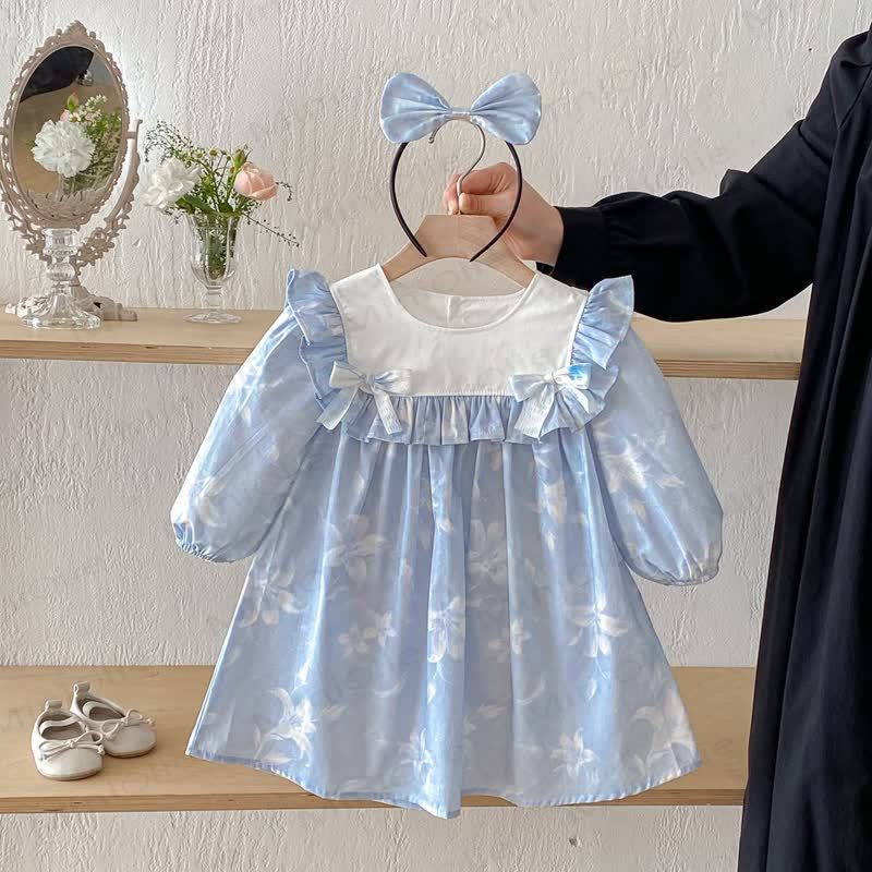 Toddler Kid Girl Flower Bow Dress - image 2