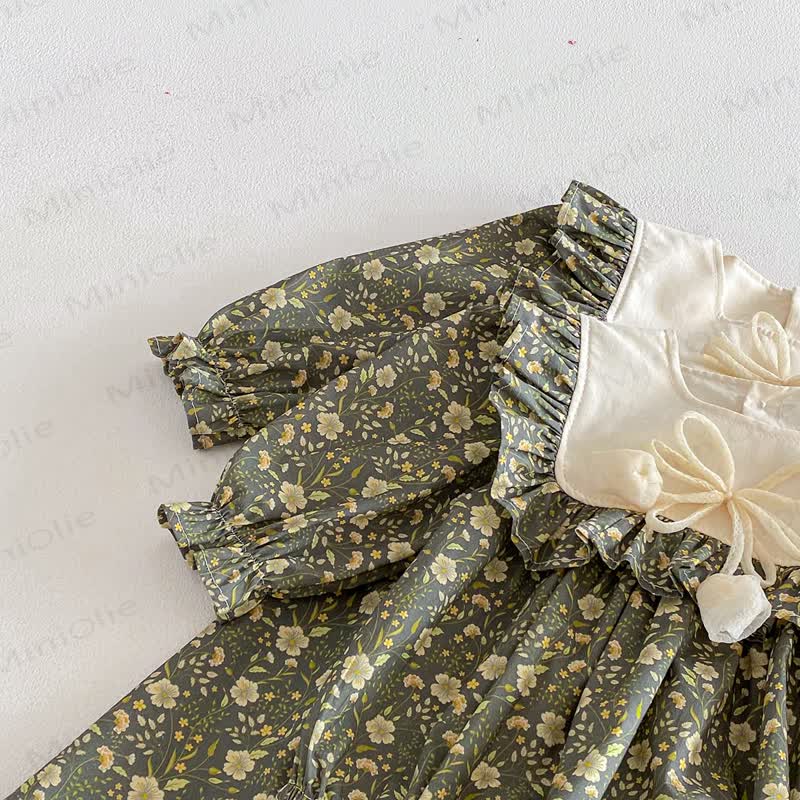 Toddler Kid Girl Floral Bow Dress - image 6