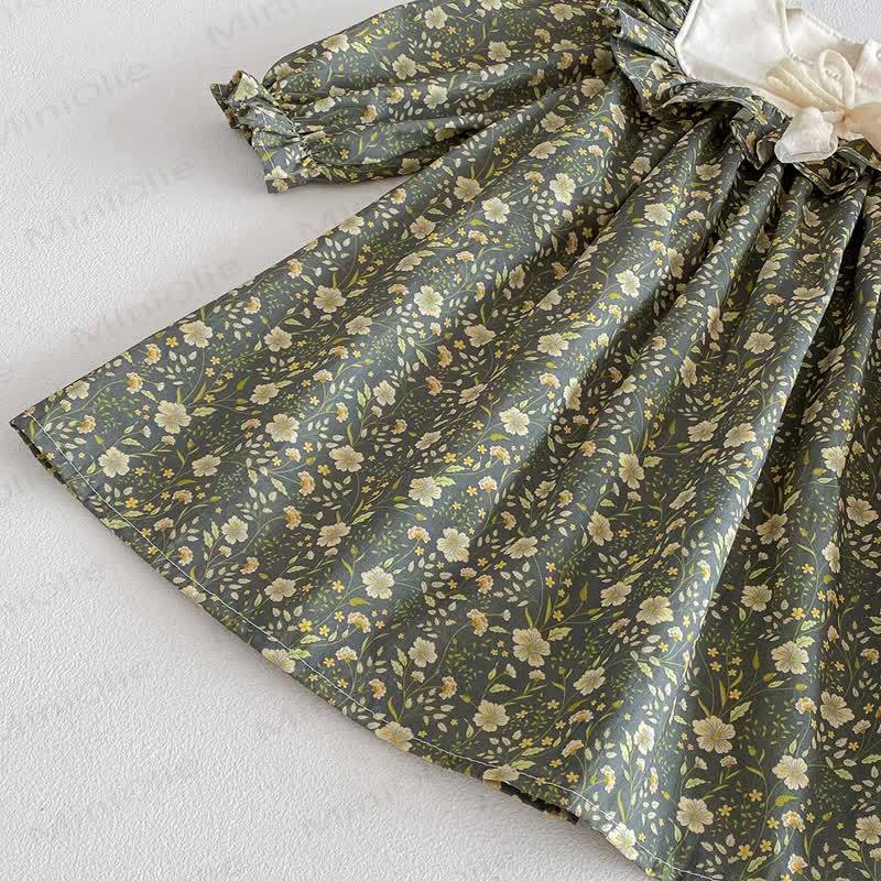 Toddler Kid Girl Floral Bow Dress - image 8