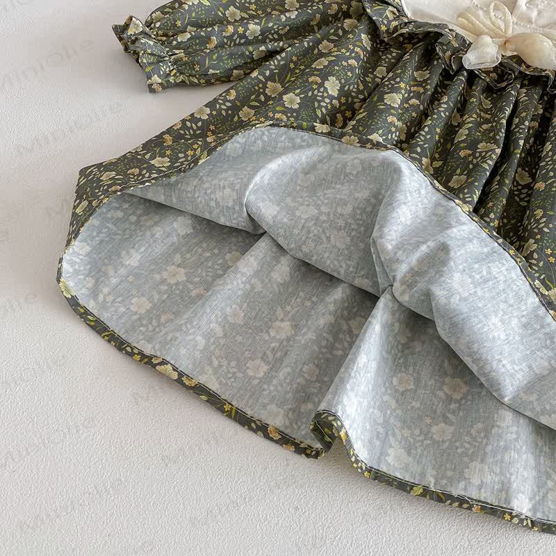 Toddler Kid Girl Floral Bow Dress - image 9