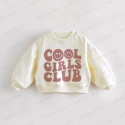 COOL GIRLS CLUB Baby Toddler Sweatshirt - Cream - 3-5T - image 1