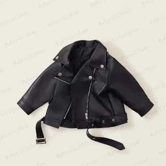 Toddler Girl Faux Leather Jacket - image 2