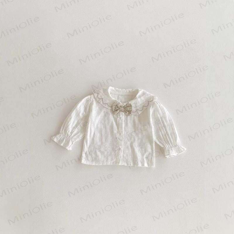 Baby Toddler Girl Flower Plaid Bow Top & Skirt - image 4