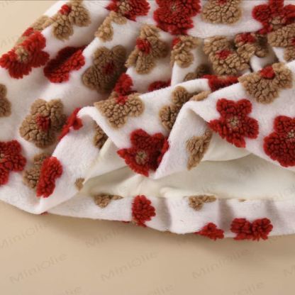 Baby Girl Fleece Flower Dress/Mesh Top - image 9