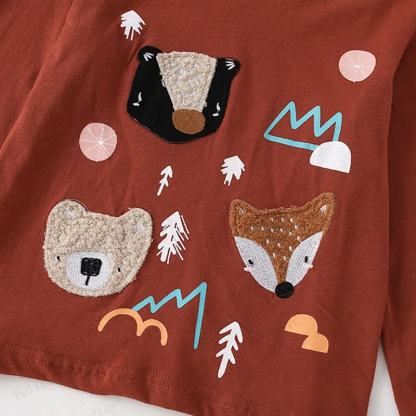 Kid Animal Embroidered T-Shirt - image 3