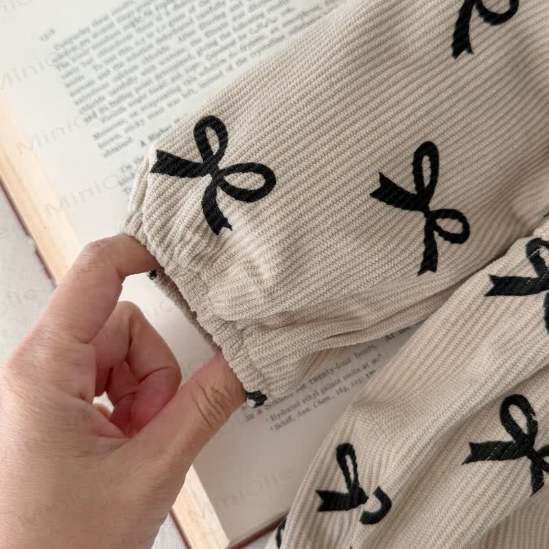 Baby Toddler Girl Lapel Bow Dress/ Bodysuit - image 7