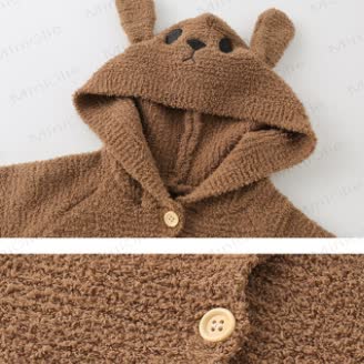 Baby Fleece Bear Hooded Romper - image 9