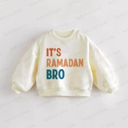IT'S RAMADAN BRO Baby Toddler Cream Sweatshirt - Cream - 3-5T - image 1