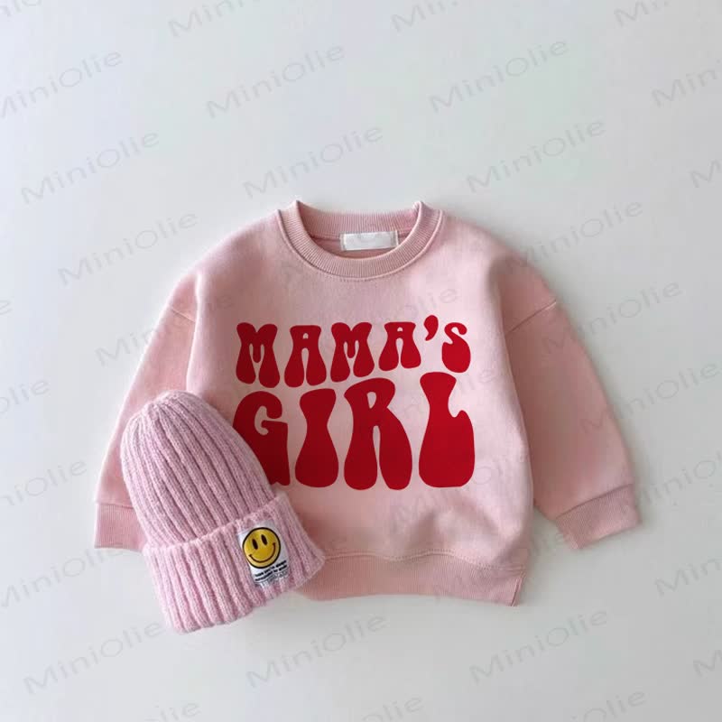 MAMA'S GIRL Baby Pink Girl Sweatshirt - Pink - 2-3T - image 1