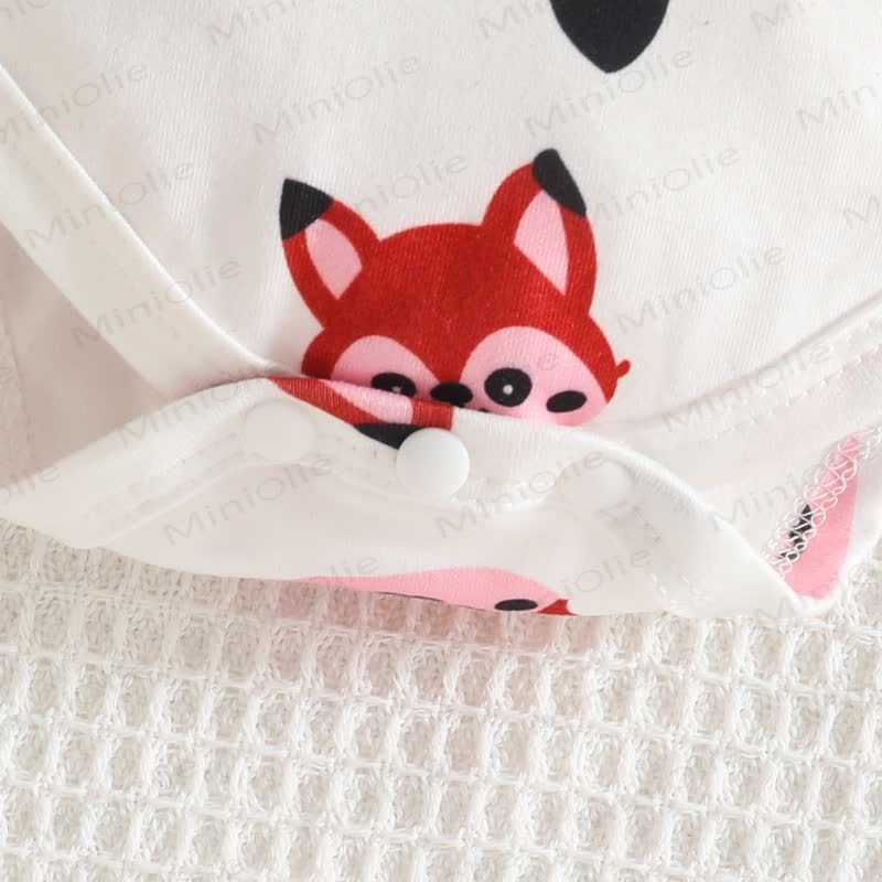 Baby Girl Fox Bow Cord Dress & Love Bodysuit - image 14