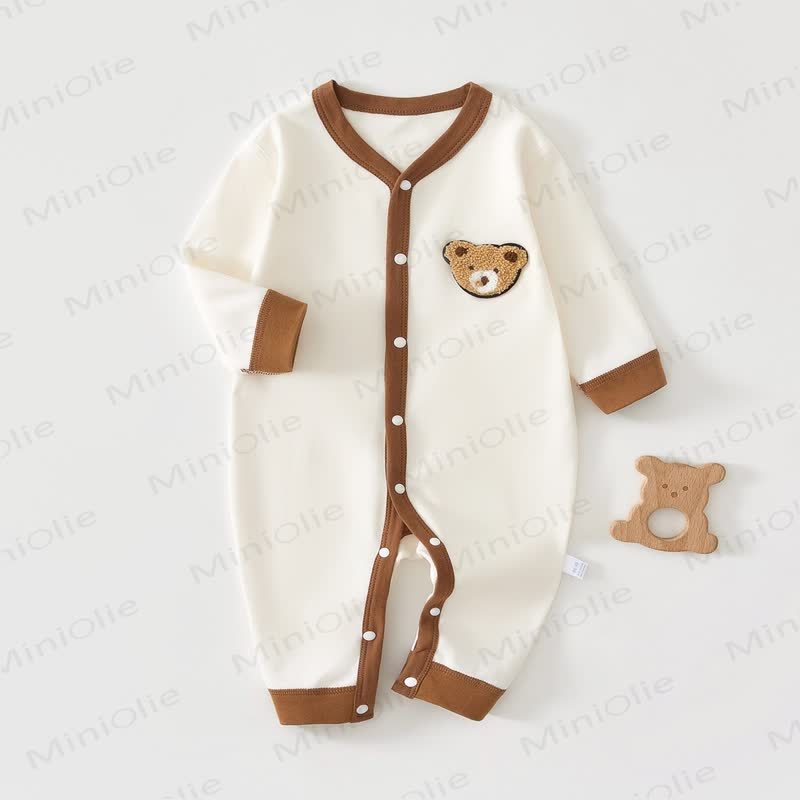 Baby Bunny/Rabbit All-cotton Romper - Brown - 18-24M - image 6
