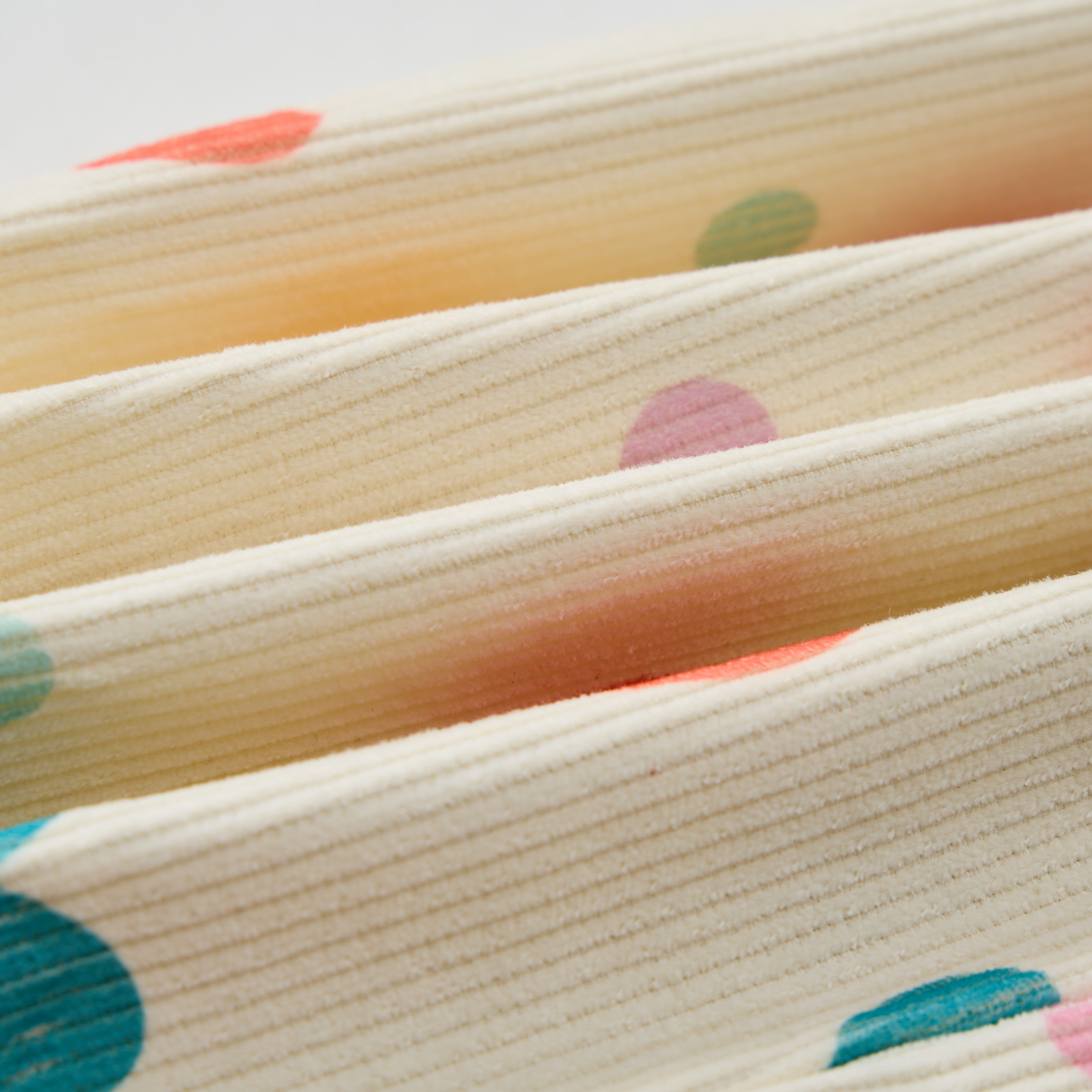 Baby Toddler Colorful Hearts & Polka Dots Beige Corduroy Pants - image 6