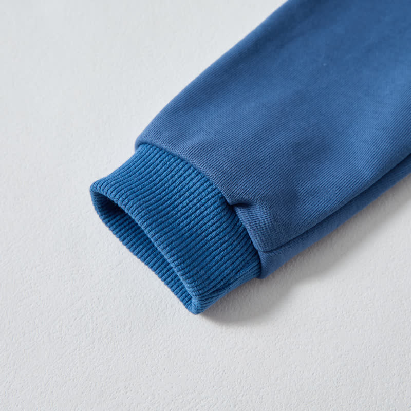 BIG BROTHER/LITTLE BROTHER Baby Toddler Blue Hoodie Sweatshirt - image 4