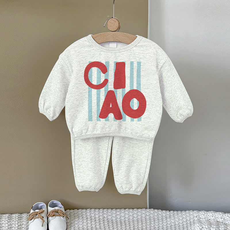 CIAO Baby Gray Sweatshirt 2-piece Set - Gray - 2-3T - image 1