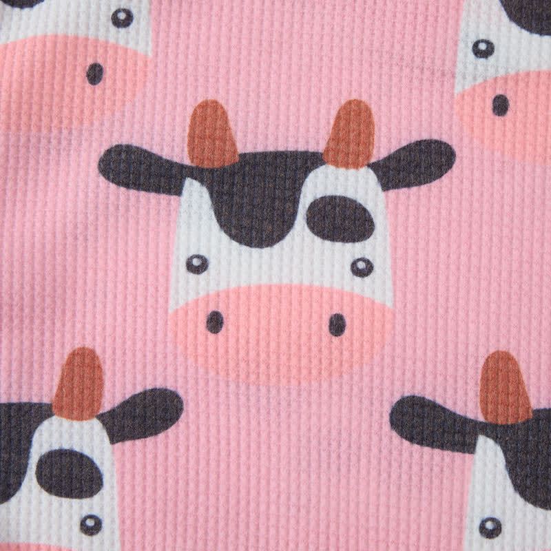 Baby Cow Pink Waffle 2-piece Set - image 6