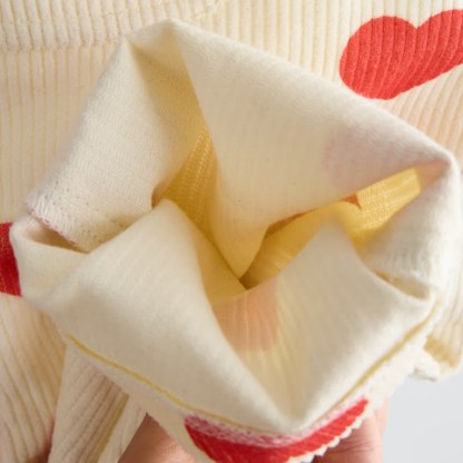 Baby Toddler Love Corduroy Beige Overalls - image 6