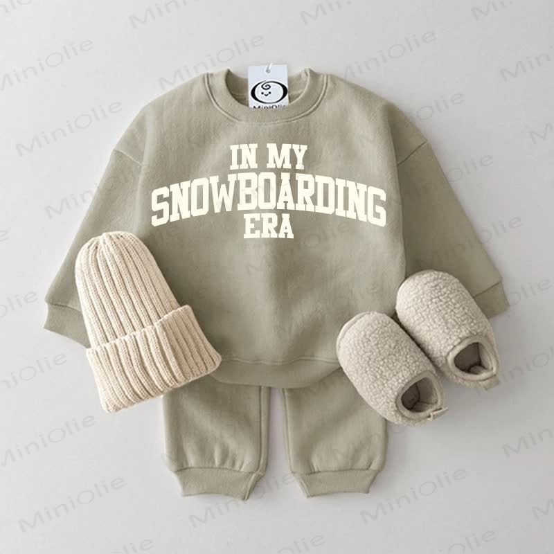 IN MY SNOWBOARDING ERA Baby 2-piece Set - Grey Green - 2-3T - image 1