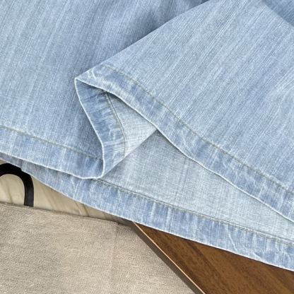 Baby Toddler Girl Sweet Solid Color Denim Dress - image 7