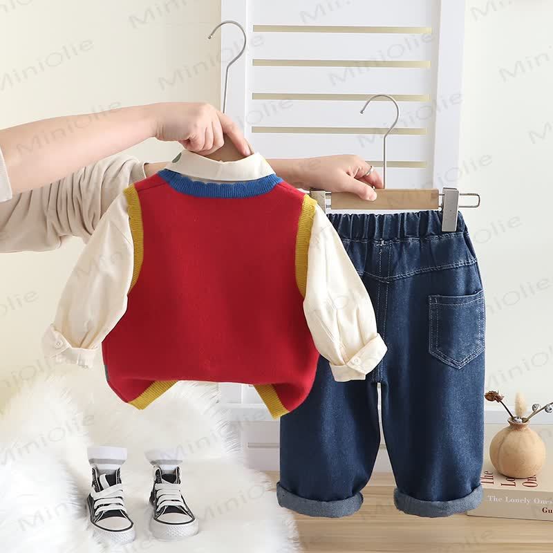 CATERPILLAR Baby Toddler Multicolor Knit 3-piece Set - image 5