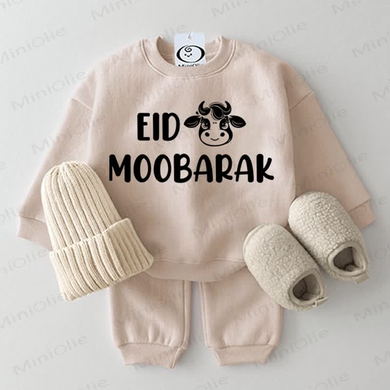EID MOOBARAK Baby Cow Beige 2-piece Set - Beige - 2-3T - image 1