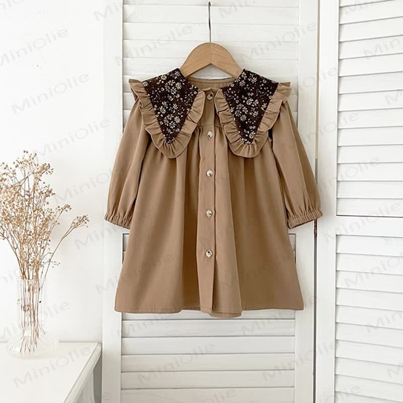 Baby Toddler Girl Floral Lapel Dress - image 3