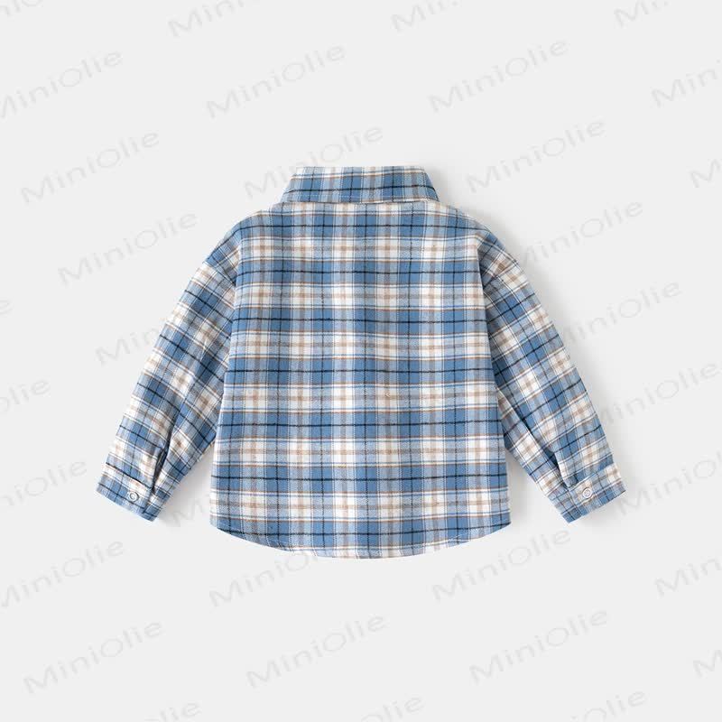 Kid Boy Plaid Pocket Shirt - image 3