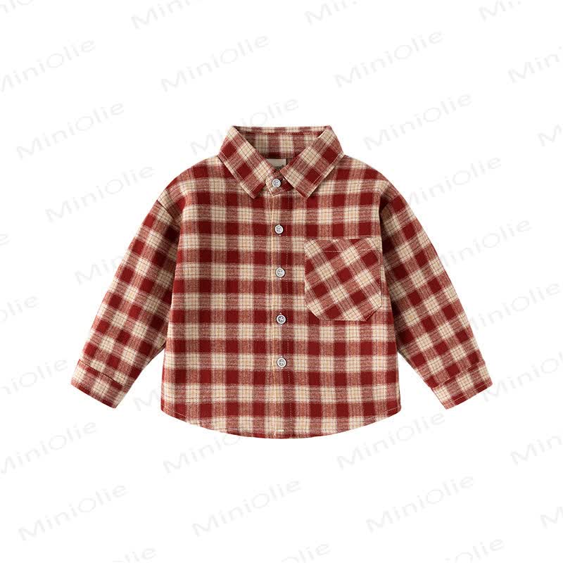 Kid Boy Plaid Pocket Shirt - image 10