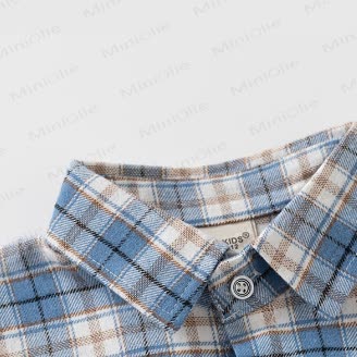 Kid Boy Plaid Pocket Shirt - image 5