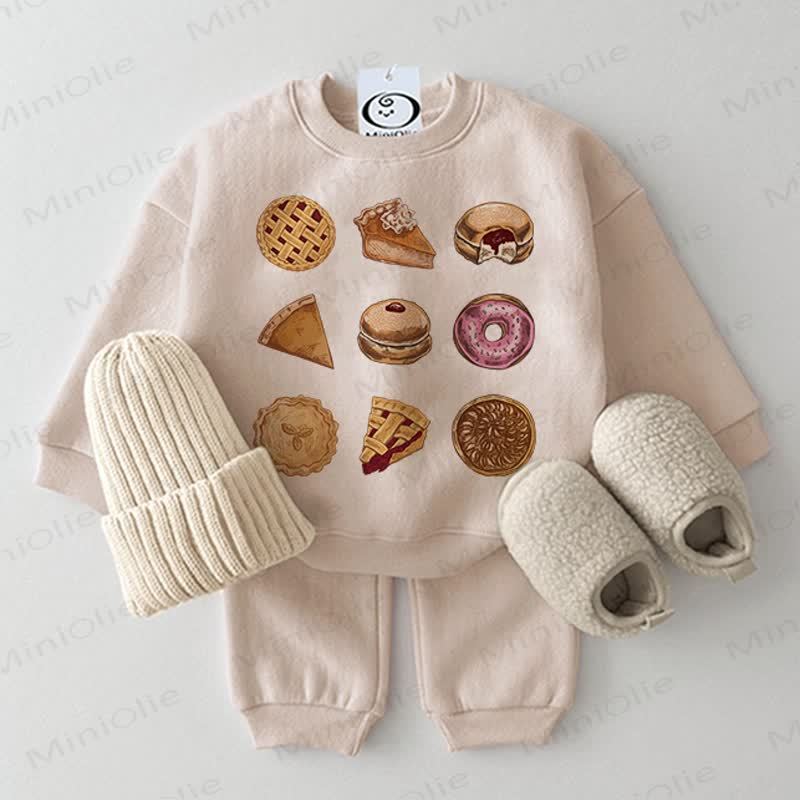 Baby Food Beige 2-piece Set - Beige - 2-3T - image 1