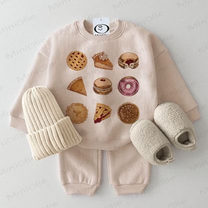 Baby Food Beige 2-piece Set - Beige - 2-3T - image 1