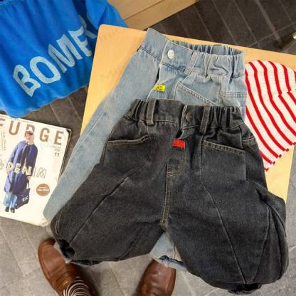 Baby Toddler Denim Solid Color Pants - image 2