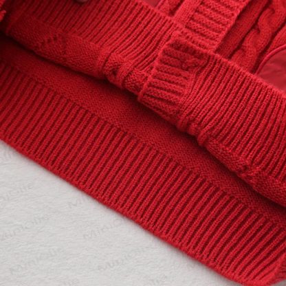 Baby Toddler Girl Strawberry Flower 3-piece Knit Set - image 10