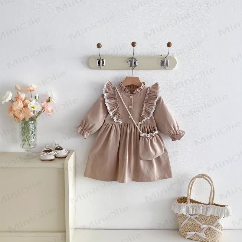 Baby Toddler Girl Solid Color Dress - image 3