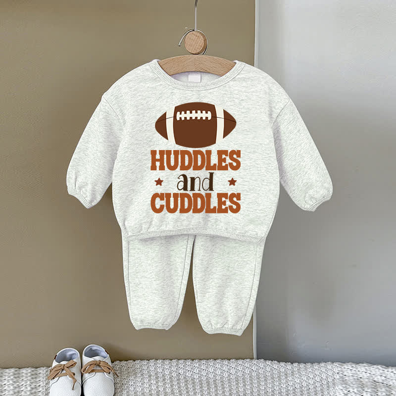 HUDDLES AND CUDDLES Baby Gray Sweatshirt 2-piece Set - Gray - 2-3T - image 1