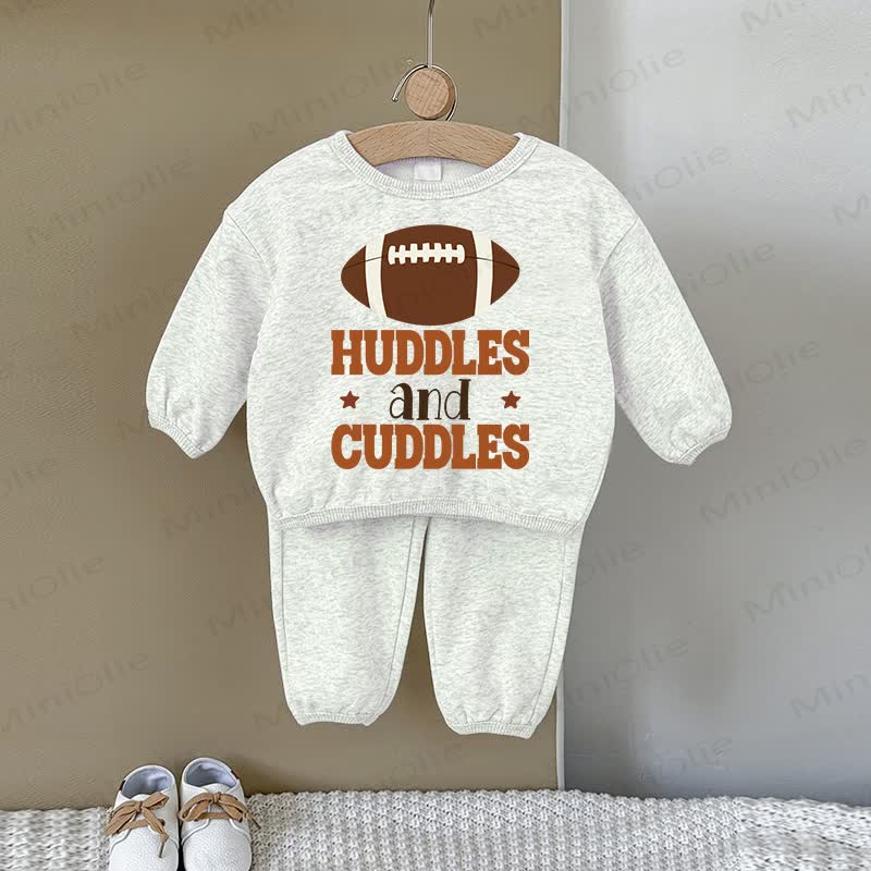 HUDDLES AND CUDDLES Baby Gray Sweatshirt 2-piece Set - Gray - 2-3T - image 1