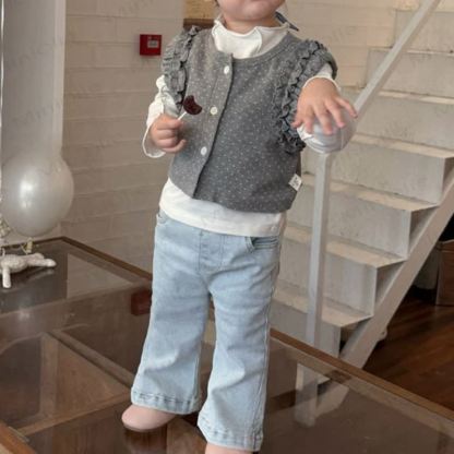 Baby Toddler Solid Color Jean Pants - image 3