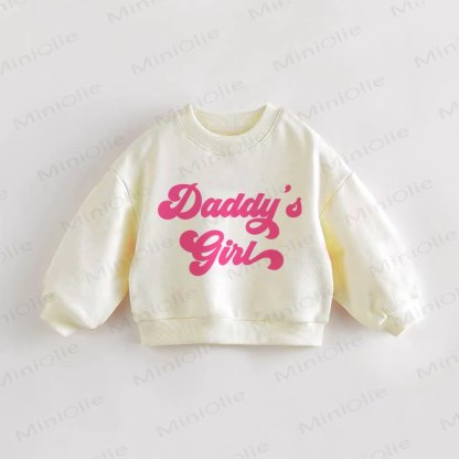 DADDY'S GIRL Baby Toddler Cream Sweatshirt - Cream - 3-5T - image 1