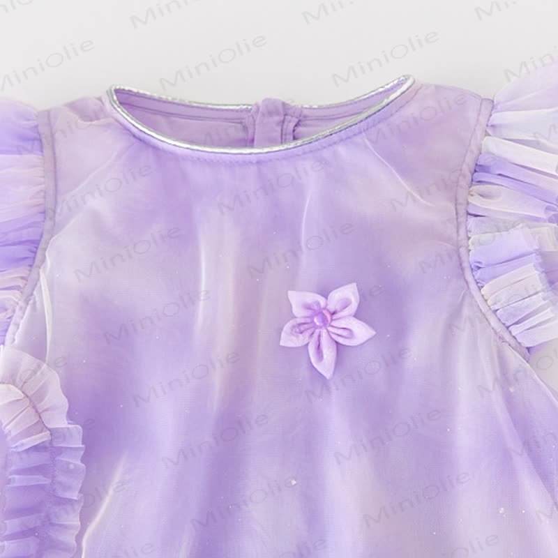 Toddler Kid Girl Flower/Love Mesh Dress - image 14