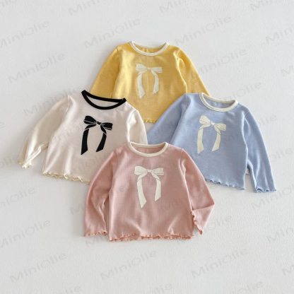 Baby Toddler Girl Sweet Bow 2-piece Set - image 3