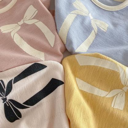 Baby Toddler Girl Sweet Bow 2-piece Set - image 4