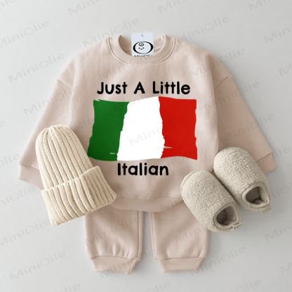 JUST A LITTLE ITALIAN Baby 2-piece Blue Set - Apricot - 2-3T - image 3