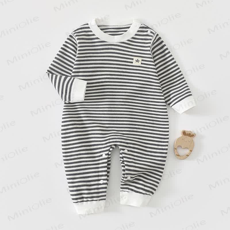 Baby Star Striped Romper - Black - 2-3T - image 4