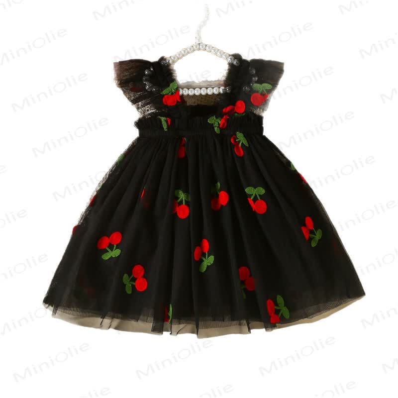 Baby Girl Sweet Flying Sleeves Mesh Dress - image 2