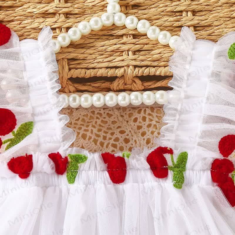 Baby Girl Sweet Flying Sleeves Mesh Dress - image 18